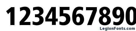 Frutiger LT 77 Black Condensed Font, Number Fonts