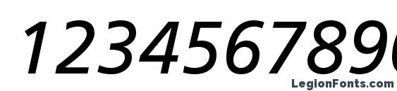 FrutigerLTStd Italic Font, Number Fonts