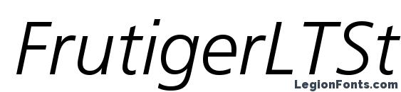 FrutigerLTStd LightItalic Font