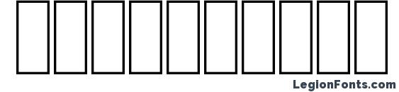 FS Strip Font, Number Fonts