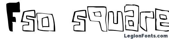 шрифт Fso square bracket, бесплатный шрифт Fso square bracket, предварительный просмотр шрифта Fso square bracket