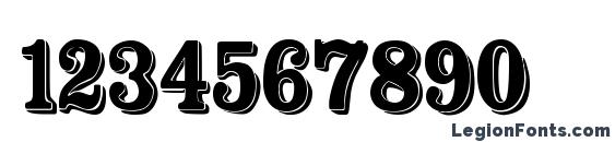 FT Rosecube normal Font, Number Fonts