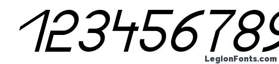 ft17i Italic Font, Number Fonts