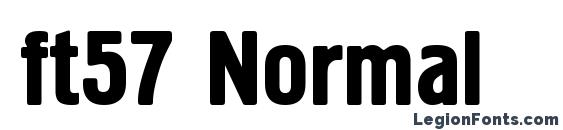 ft57 Normal Font