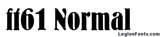 ft61 Normal font, free ft61 Normal font, preview ft61 Normal font