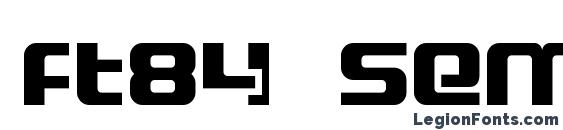 ft84 Semi expanded SemiBold Font, All Fonts