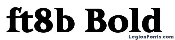 ft8b Bold font, free ft8b Bold font, preview ft8b Bold font