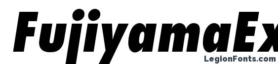 Шрифт FujiyamaExtraBold Italic