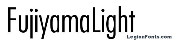 FujiyamaLight font, free FujiyamaLight font, preview FujiyamaLight font