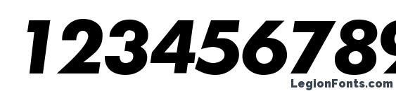 FunctionTwo BoldItalic Font, Number Fonts