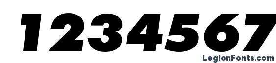 FunctionTwoExtrabold RegularItalic Font, Number Fonts