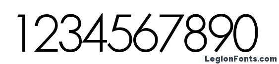 FunctionTwoLight Regular DB Font, Number Fonts