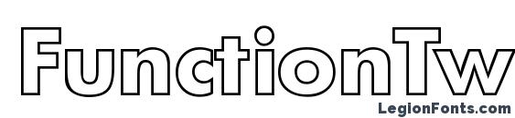 Шрифт FunctionTwoOutline Bold