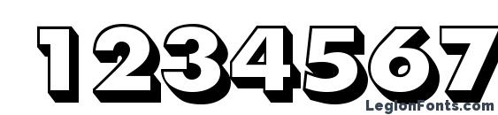 FunctionTwoShadedExtrabold Regular Font, Number Fonts