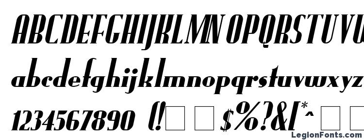 glyphs FundRunk Italic font, сharacters FundRunk Italic font, symbols FundRunk Italic font, character map FundRunk Italic font, preview FundRunk Italic font, abc FundRunk Italic font, FundRunk Italic font