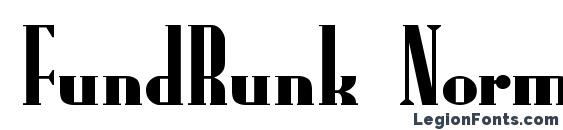 FundRunk Normal Font