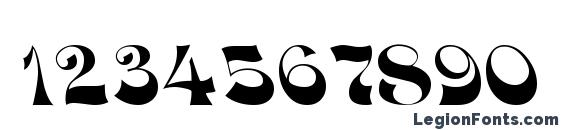 Funky Face Regular Font, Number Fonts