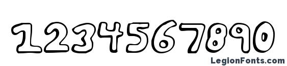 Funky Muskrat Regular Font, Number Fonts