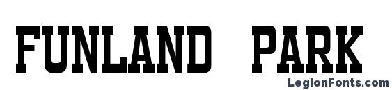 Шрифт Funland Park JL, Современные шрифты