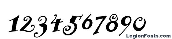 Funstuff Bold Italic Font, Number Fonts