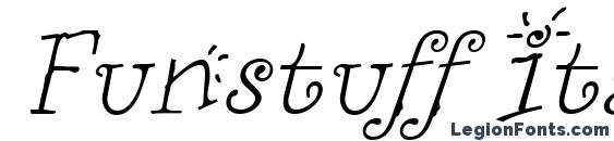 Funstuff Italic font, free Funstuff Italic font, preview Funstuff Italic font