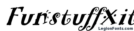 FunstuffXitalic Bold font, free FunstuffXitalic Bold font, preview FunstuffXitalic Bold font