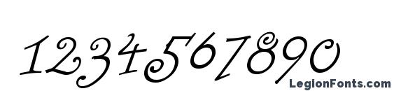 FunstuffXitalic Regular Font, Number Fonts