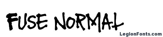 Fuse normal font, free Fuse normal font, preview Fuse normal font
