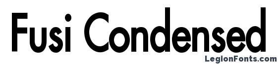 шрифт Fusi Condensed Bold, бесплатный шрифт Fusi Condensed Bold, предварительный просмотр шрифта Fusi Condensed Bold