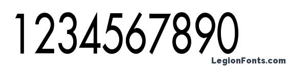 Fusi Condensed Normal Font, Number Fonts