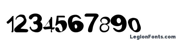 Fusty Luggs Font, Number Fonts