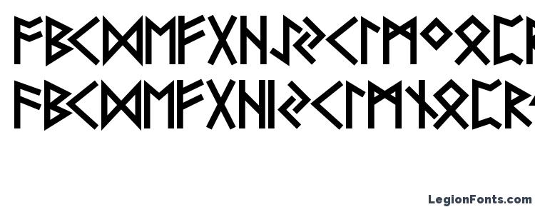 глифы шрифта Futhark AOE, символы шрифта Futhark AOE, символьная карта шрифта Futhark AOE, предварительный просмотр шрифта Futhark AOE, алфавит шрифта Futhark AOE, шрифт Futhark AOE