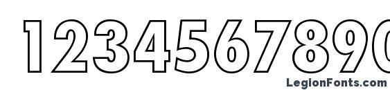 FutoralCoOutDB Normal Font, Number Fonts