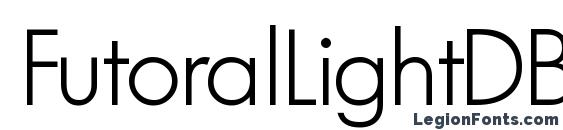 FutoralLightDB Normal font, free FutoralLightDB Normal font, preview FutoralLightDB Normal font