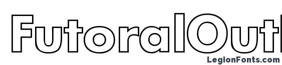 шрифт FutoralOutDB Normal, бесплатный шрифт FutoralOutDB Normal, предварительный просмотр шрифта FutoralOutDB Normal