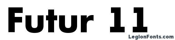 шрифт Futur 11, бесплатный шрифт Futur 11, предварительный просмотр шрифта Futur 11