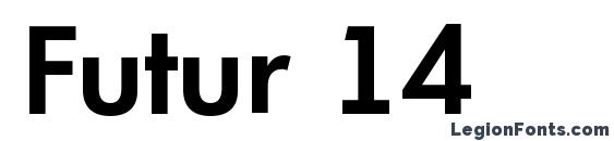 шрифт Futur 14, бесплатный шрифт Futur 14, предварительный просмотр шрифта Futur 14