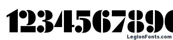 Futura Black Win95BT Font, Number Fonts