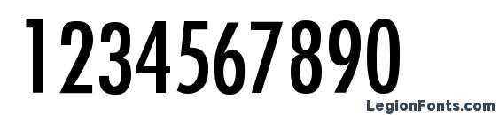Futura Condensed Normal Font, Number Fonts