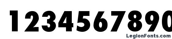 Futura CondensedExtraBold Th Font, Number Fonts