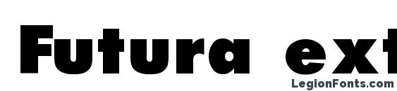 шрифт Futura extra black normal regular, бесплатный шрифт Futura extra black normal regular, предварительный просмотр шрифта Futura extra black normal regular