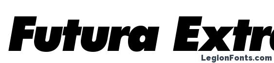 Шрифт Futura ExtraBoldItalic, Модные шрифты