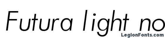 Futura light normal italic regular Font