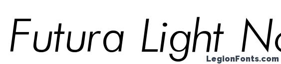 Futura Light Normal Italic Font