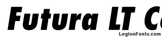 Futura LT Condensed Extra Bold Oblique Font