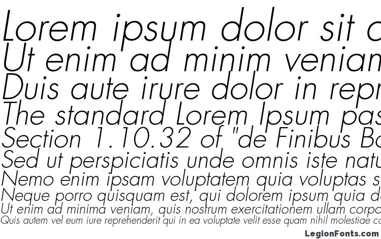 specimens Futura LT Light Oblique font, sample Futura LT Light Oblique font, an example of writing Futura LT Light Oblique font, review Futura LT Light Oblique font, preview Futura LT Light Oblique font, Futura LT Light Oblique font