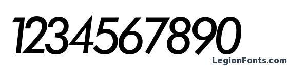 Futura Medium Italic Font, Number Fonts