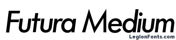 Шрифт Futura Medium Italic