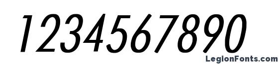 Futura Narrow BoldItalic Font, Number Fonts
