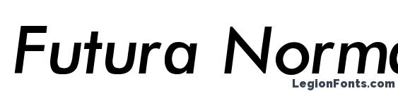 Шрифт Futura Normal Italic